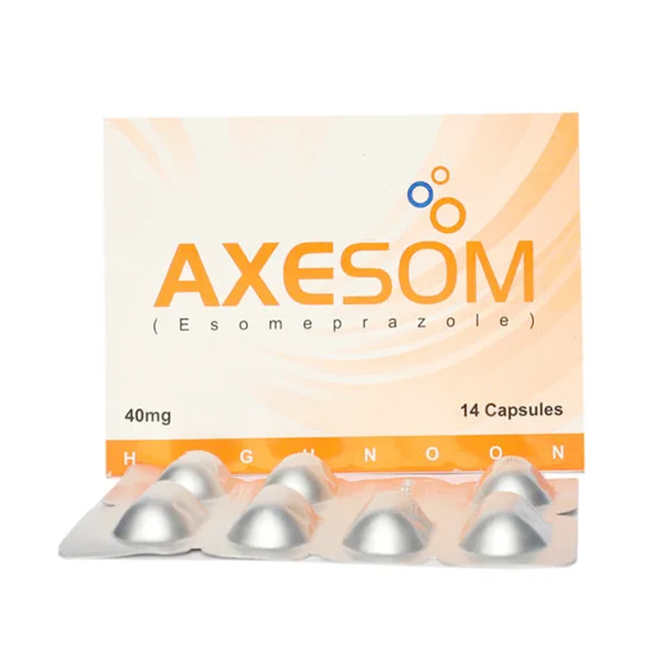 Axesom 40mg Capsules – Esomeprazole for strong relief from acidity & reflux