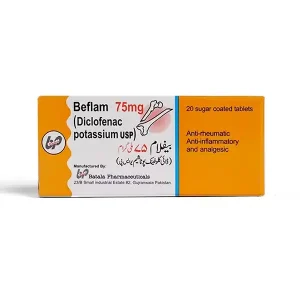 Beflam 75mg Tablets – Pain & Inflammation Relief with Diclofenac Potassium
