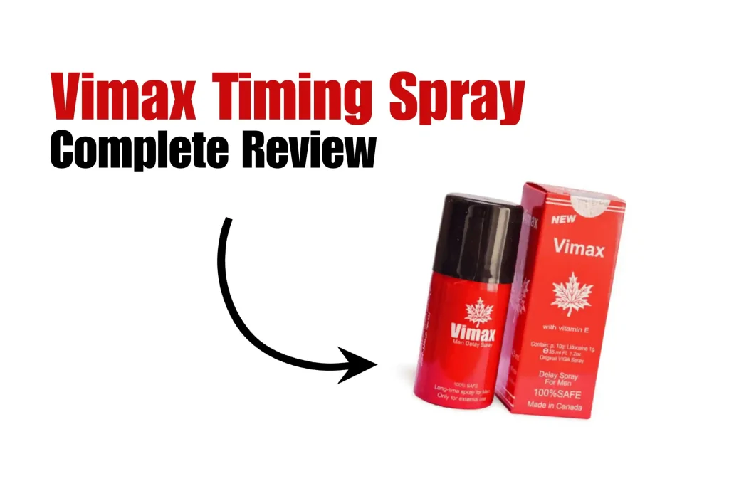Vimax Delay Spray for men pack used for lasting longer and improving sexual performance