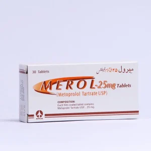 Merol Tablet 25mg Metoprolol for Blood Pressure and Heart Health