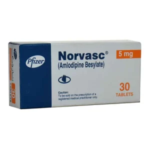 Norvasc Tablet 5mg (Amlodipine) for Blood Pressure and Angina