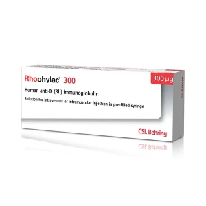 Rhophylac 300 microgram Human anti-D (Rh) immunoglobulin injection package by CSL Behring