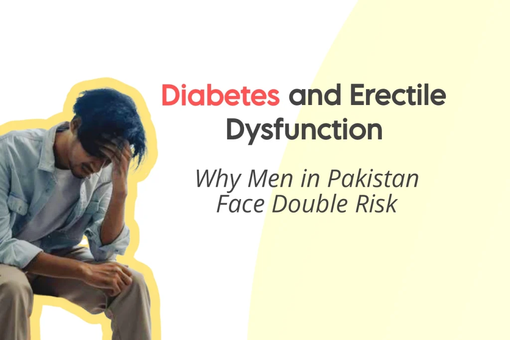 Man feeling stressed, symbolizing the link between diabetes and erectile dysfunction risk in men in Pakistan.