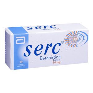 Serc 24mg tablets - Betahistine medication for vertigo and Meniere's disease treatment