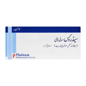 cedrox bd 500mg Cefadroxil monohydrate capsules 14-count pack by Platinum Pharmaceuticals - antibiotic medication