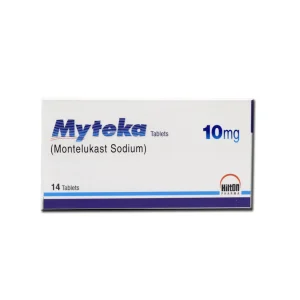 Myteka 10mg Montelukast Sodium tablets - 14 tablets pack for asthma and allergic rhinitis treatment