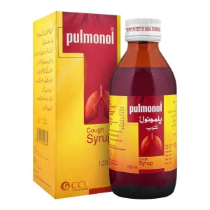 Pulmonol Cough Syrup 120ml bottle with box by CCL multi-ingredient formula for cough cold and respiratory relief