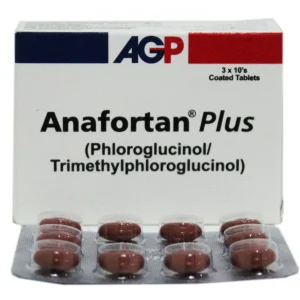 Anafortan Plus coated tablets by AGP - Phloroglucinol and Trimethylphloroglucinol for abdominal pain and spasms, 30 tablets