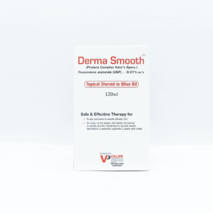 Derma Smooth topical cream and steroid 15gm tube packaging for skin treatment and dermatological conditions