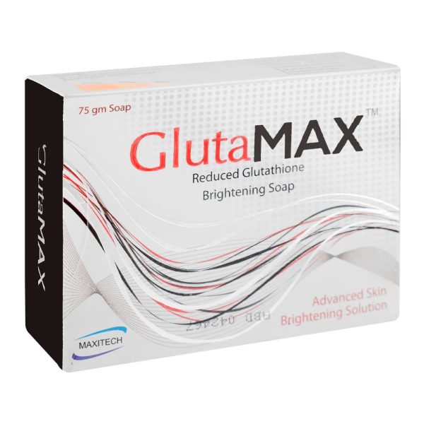 GlutaMAX reduced glutathione brightening soap 75gm by Maxitech advanced skin whitening and lightening solution