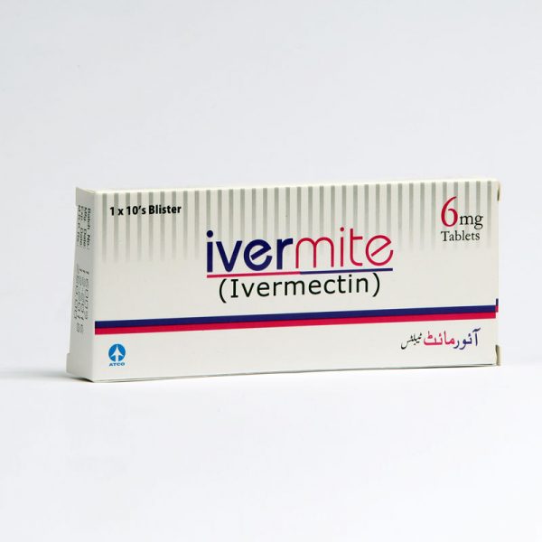 Ivermite 6mg tablets - ivermectin antiparasitic medication in blister pack, 1x10 tablets for parasitic infections