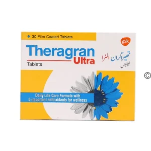 Theragran Ultra Tablets 30 film coated tablets by GSK multivitamin with antioxidants daily wellness supplement