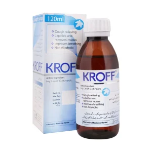 Kroff Ivy Leaf Extract cough syrup 120ml bottle with box non-alcoholic herbal formula for cough relief and mucus clearance