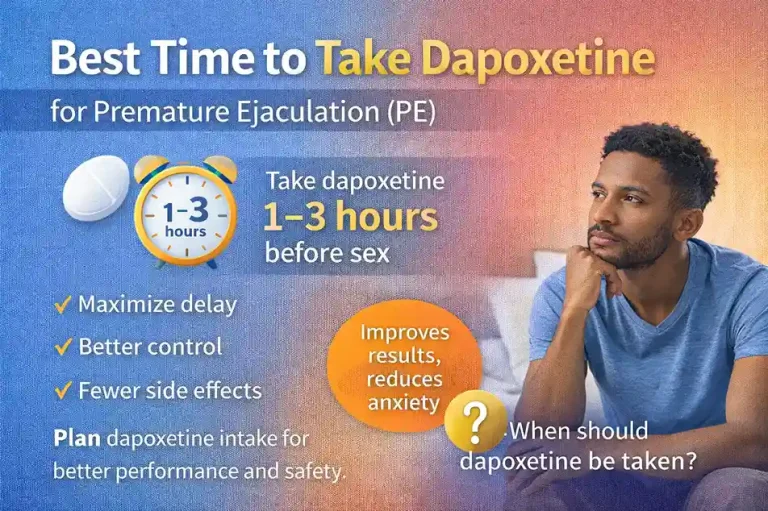 Best Time to Take Dapoxetine for Premature Ejaculation (PE)