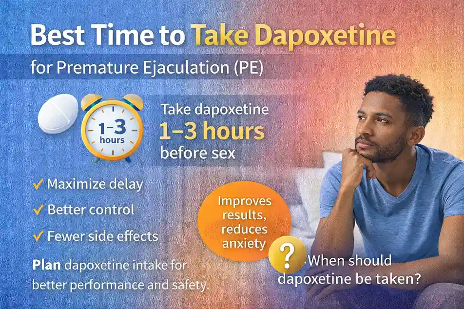 Best Time to Take Dapoxetine for Premature Ejaculation (PE)