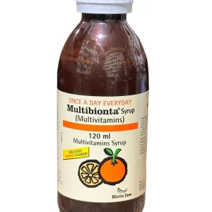 Multibionta Syrup Multivitamins 120ml Orange Flavour by Martin Dow – Once a Day Everyday Vitamin Supplement