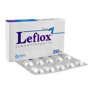 Leflox Levofloxacin 250mg tablets blister pack of 10 by Getz Pharma
