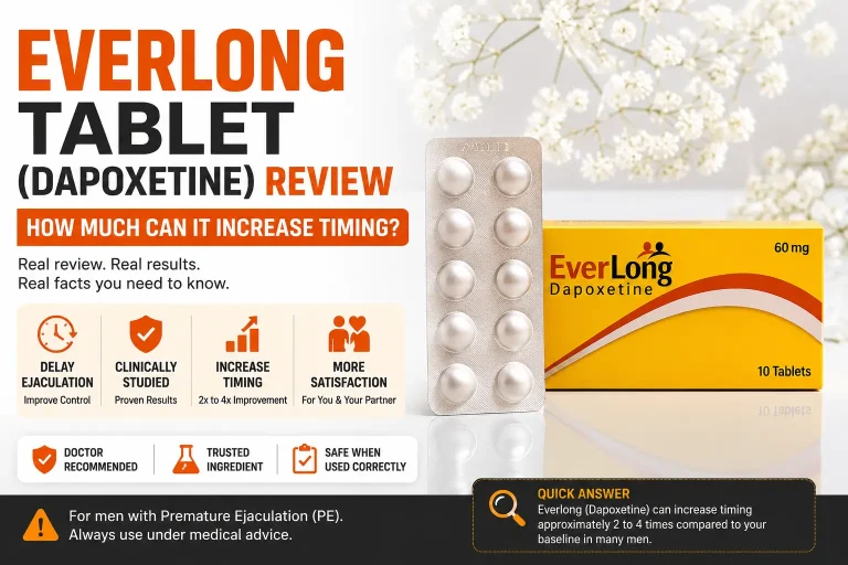 Everlong Tablet (Dapoxetine) Review: How Much Can It Really Increase Timing?