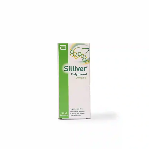 Silliver (Silymarin) 100mg/5ml suspension box, 120ml — hepatoprotective liver support medicine