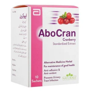 AboCran Cranberry Standardized Extract box, 10 sachets — herbal supplement for urinary tract health