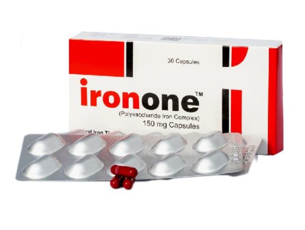 Ironone 150 mg Polysaccharide Iron Complex Capsules – 30 Capsules