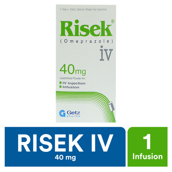 Risek IV 40 mg Omeprazole Injection by Getz Pharma